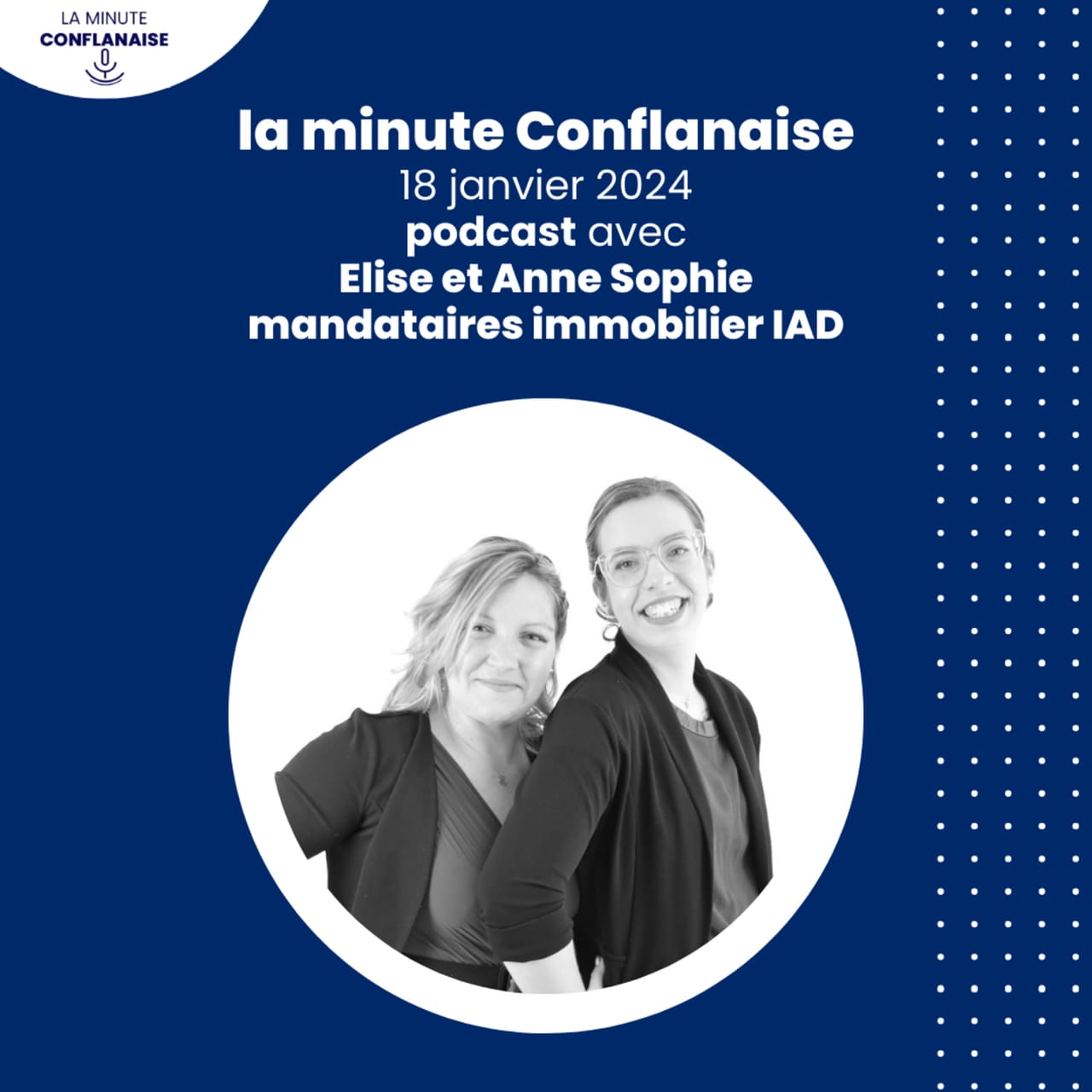 Visuel de l’épisode « La minute Conflanaise avec Elise Popielas et Anne-Sophie Goullier, La volière lumineuse, CAJVB, Carina Col et le Story Boat »